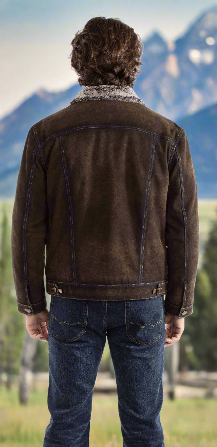Cowboy King Chocolate Leather Jacket
