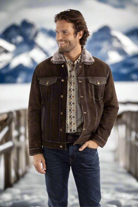 Cowboy King Chocolate Leather Jacket