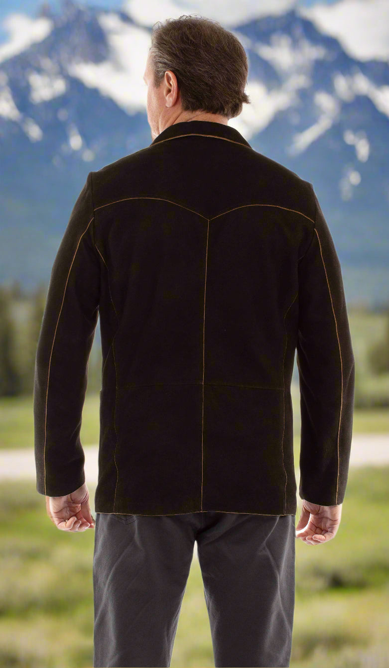 Mens Black Lamb Blazer