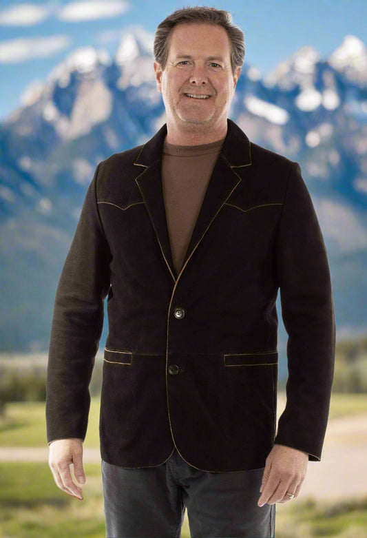 Mens Black Lamb Blazer