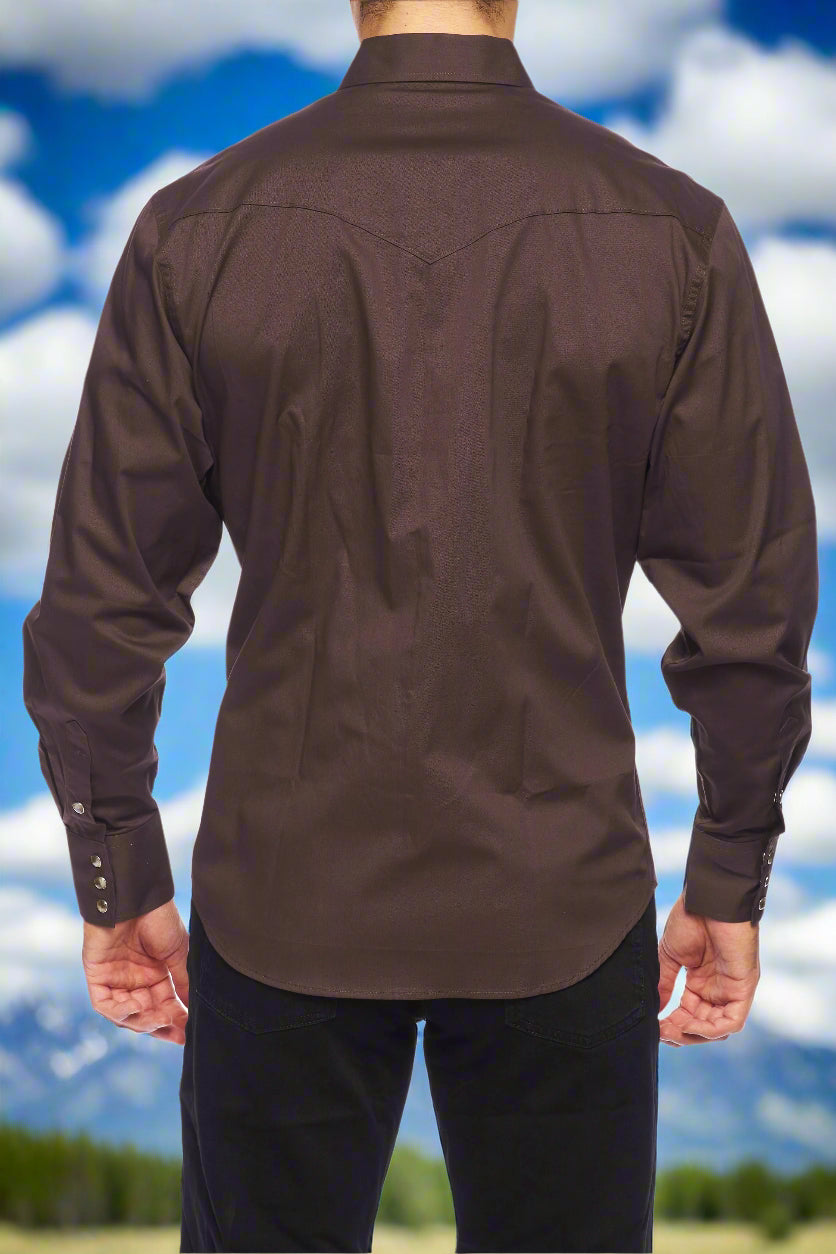 Cattle Drive Ramrod Shirt in Brown by Rodeo Clothing
