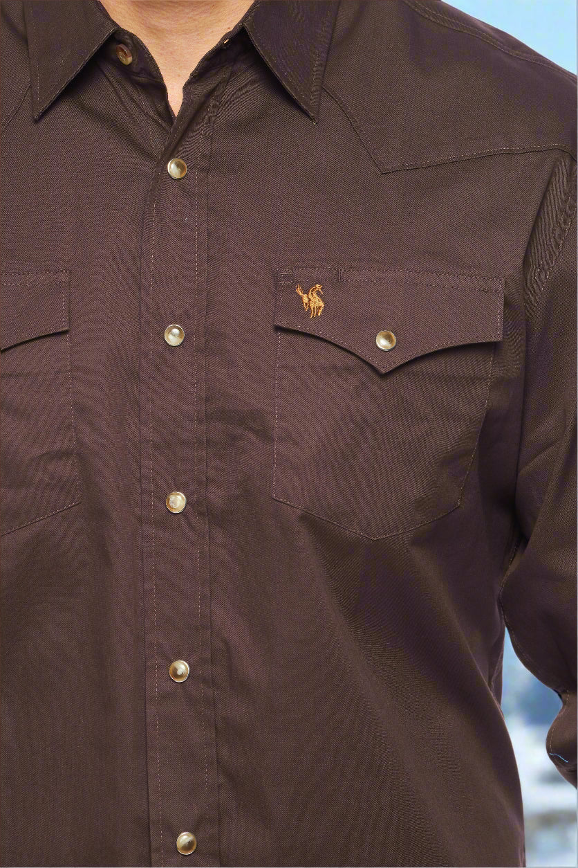 Cattle Drive Ramrod Shirt in Brown by Rodeo Clothing