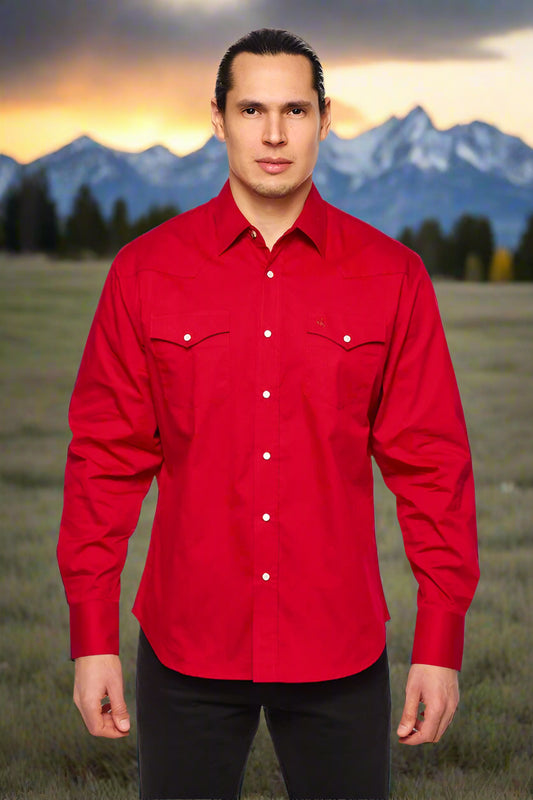 Cattle Drive Ramrod Shirt in Red by Rodeo Clothing