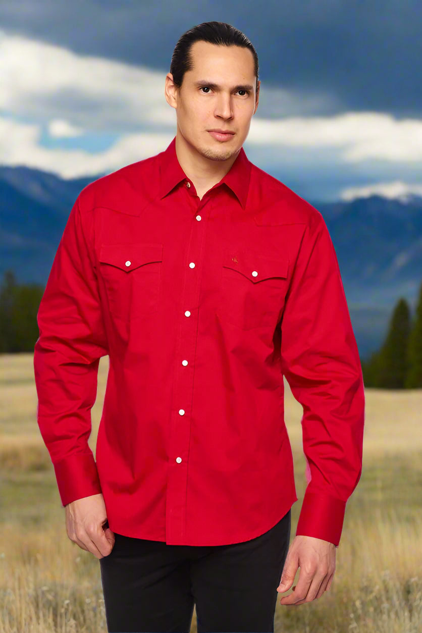 Cattle Drive Ramrod Shirt in Red by Rodeo Clothing