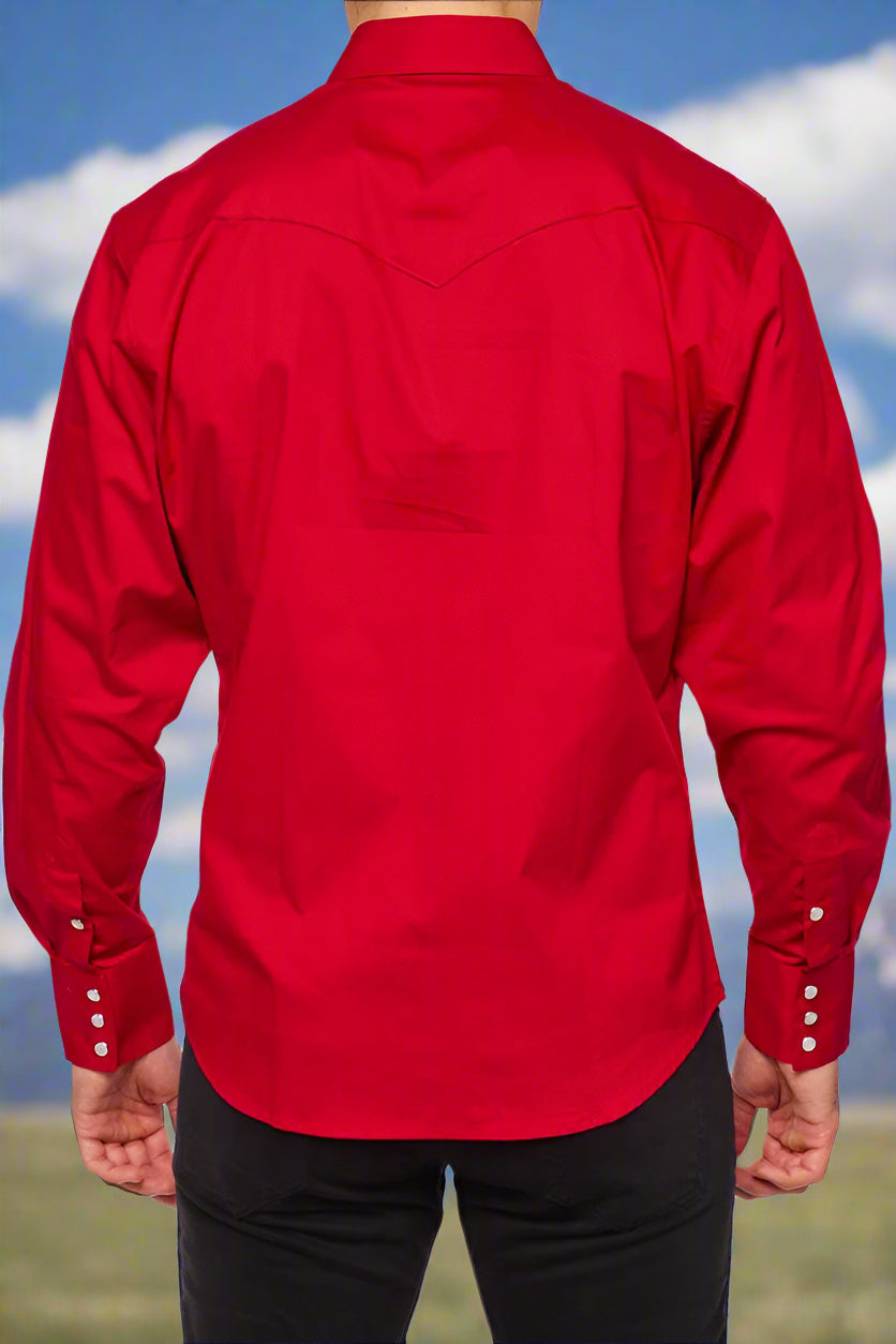 Cattle Drive Ramrod Shirt in Red by Rodeo Clothing