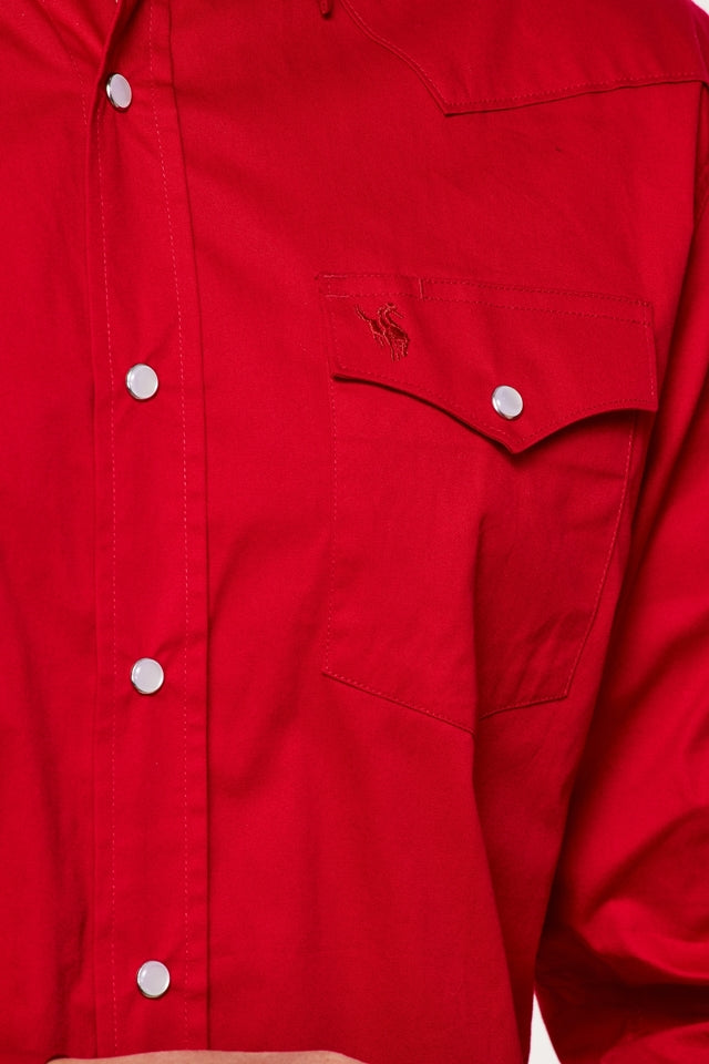 Cattle Drive Ramrod Shirt in Red by Rodeo Clothing