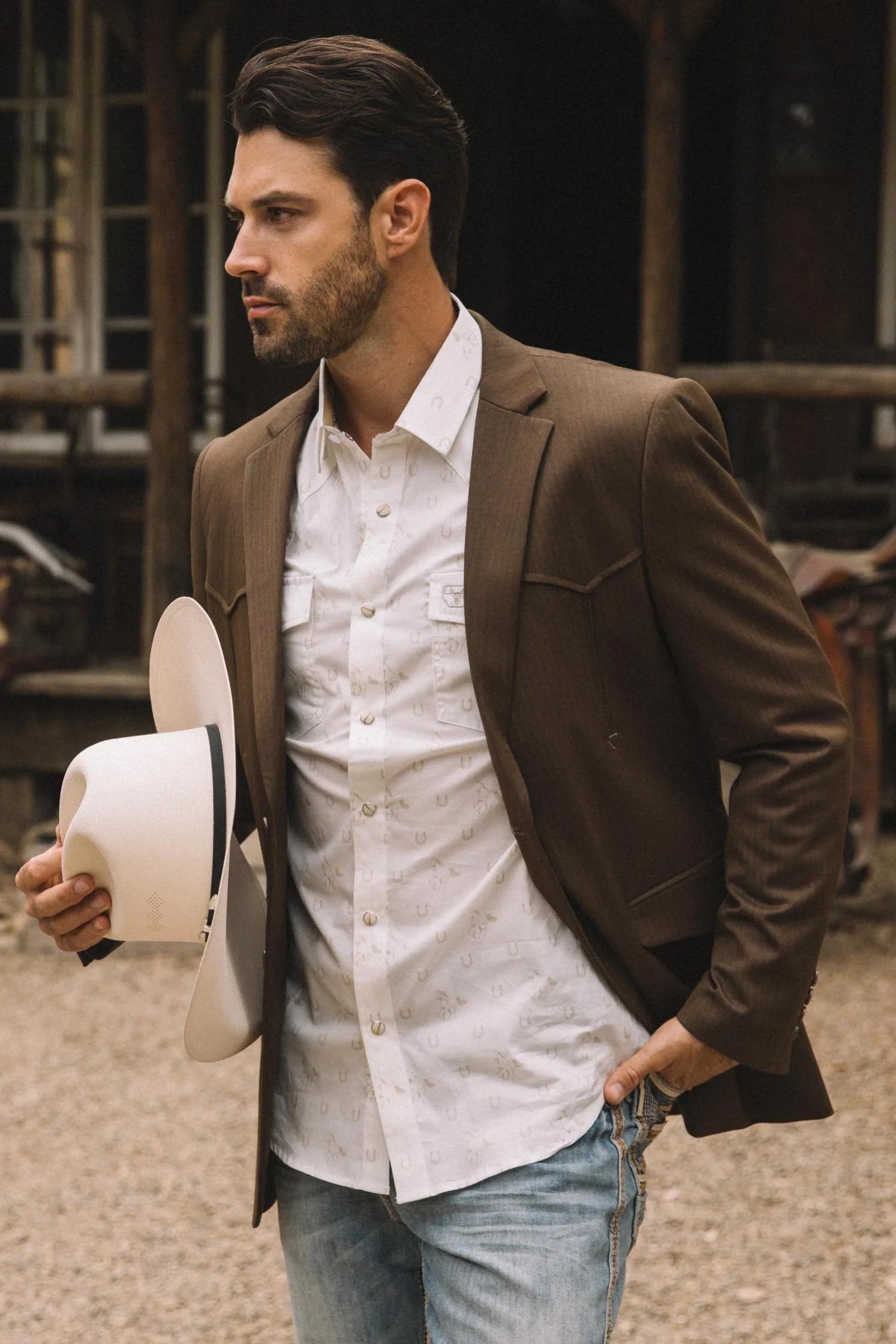 Mens Western Blazer