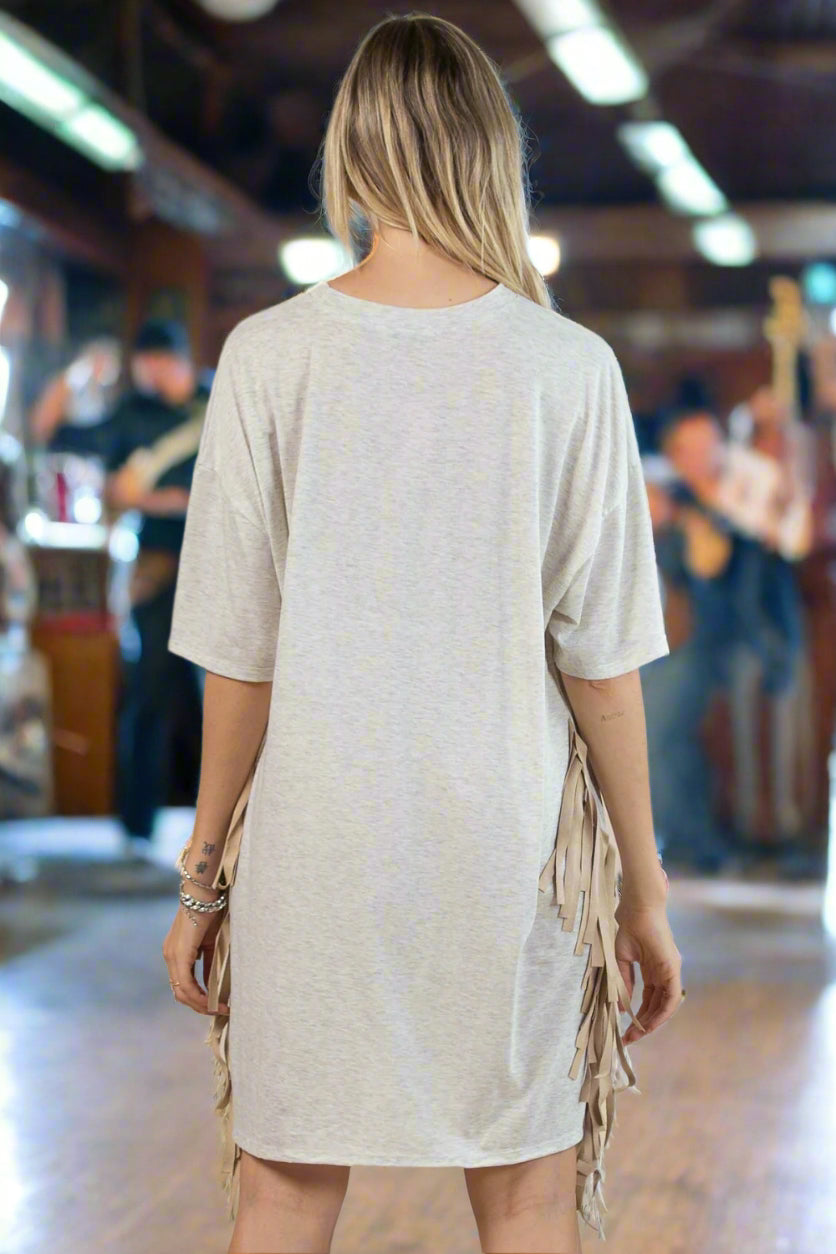 Wild West Loose Tee Shirt Dress
