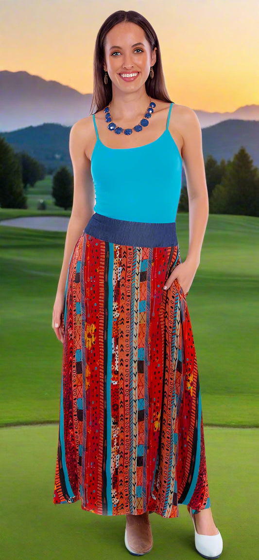 Santa Fe Skirt by Scully Honey Creek in Size S, M, L, XL, or 2X