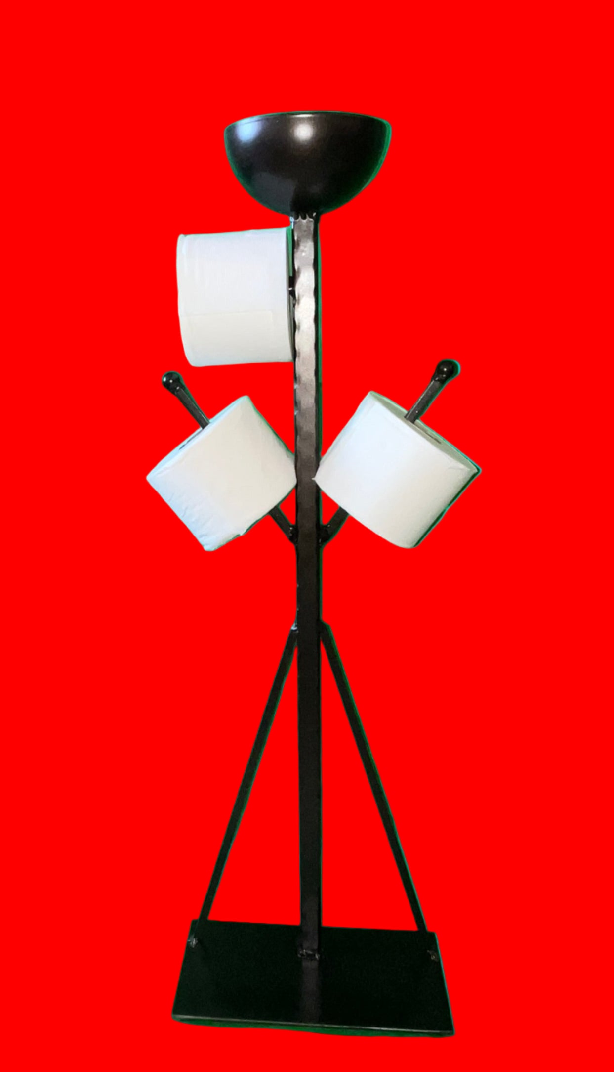 Burning Man 3 Roll Toilet Paper Dispenser