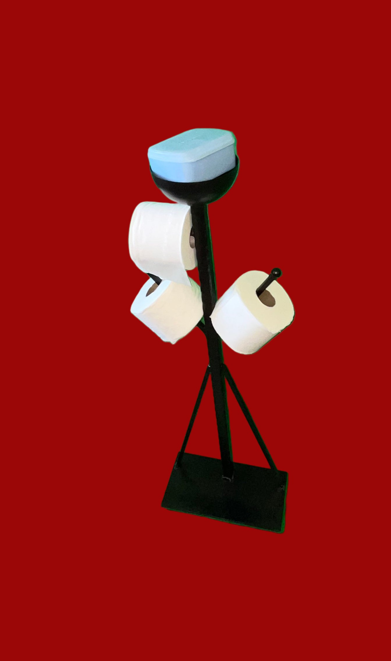 Burning Man 3 Roll Toilet Paper Dispenser
