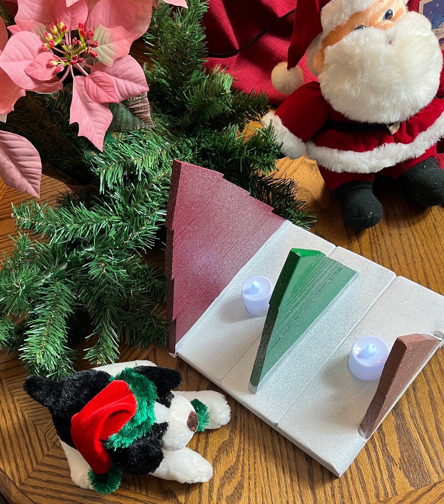 π Christmas Trees Holiday Table Centerpiece and Holiday Card Holder π