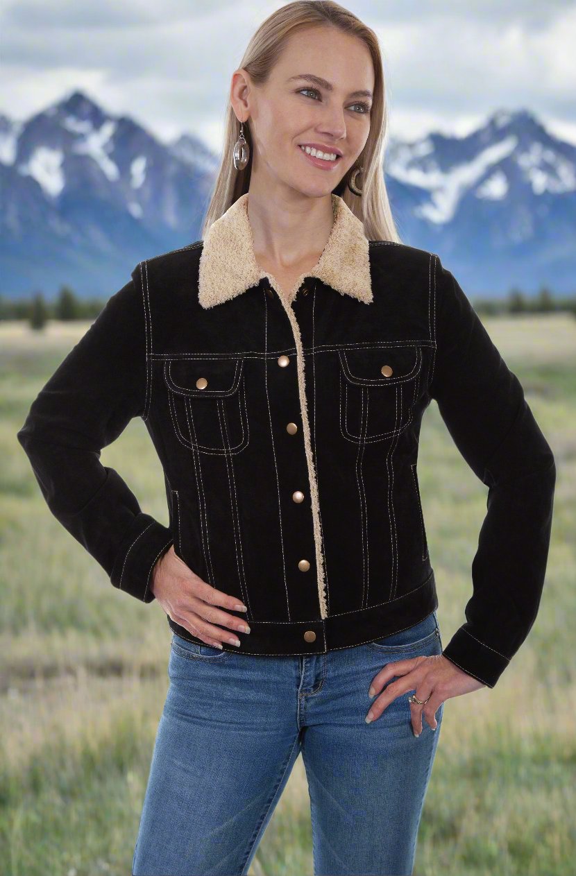 Suede Jean Jacket by Scully