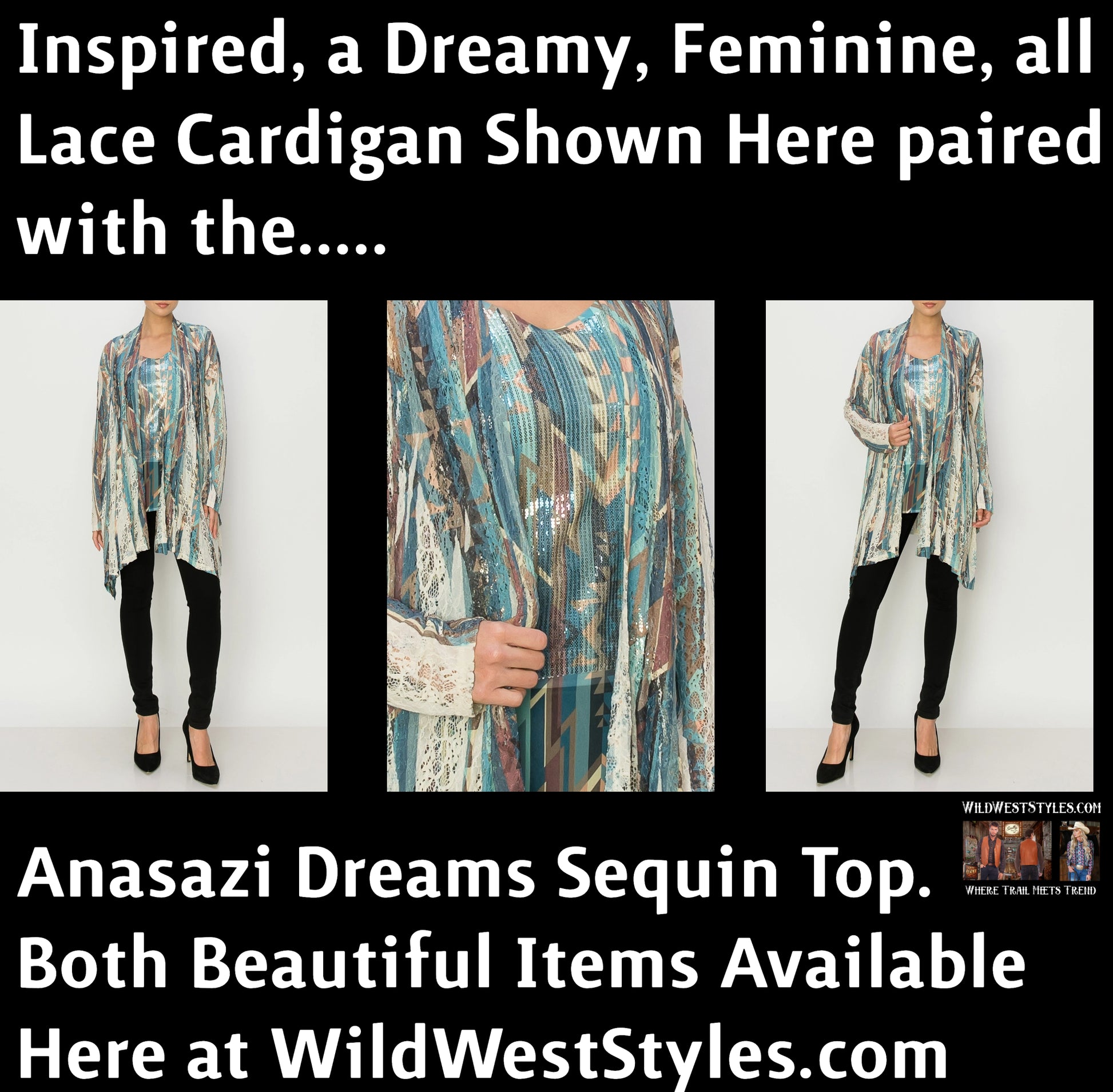 Anasazi Dreams Sequin Top