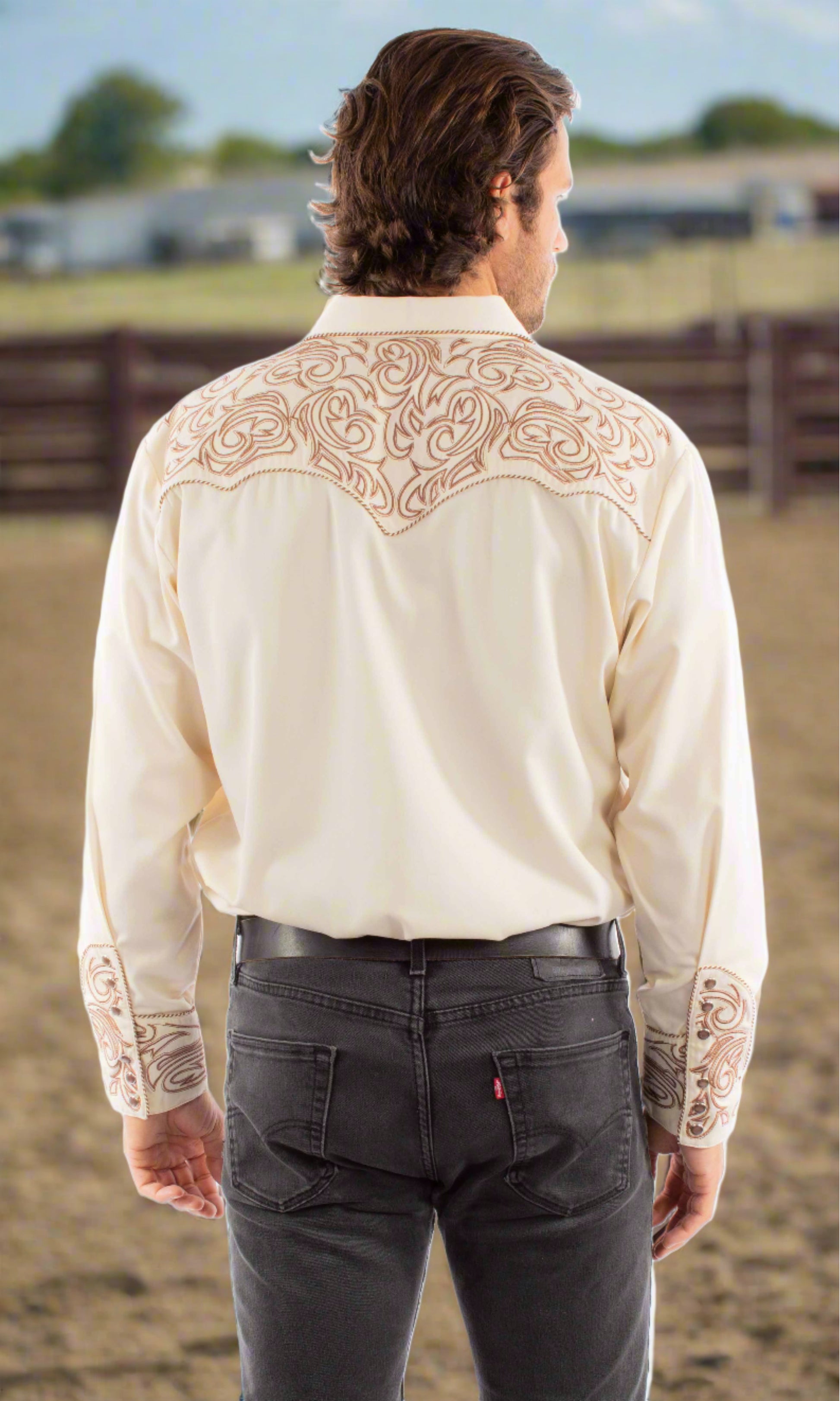 The Legend Embroidered Cowboy Shirt