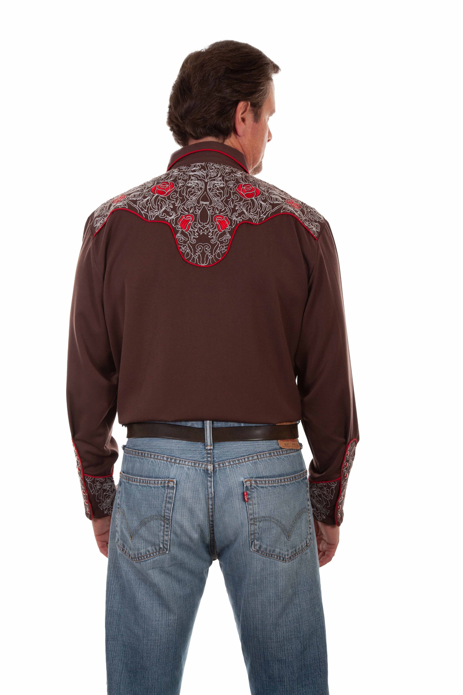 Red Rose Western Shirt