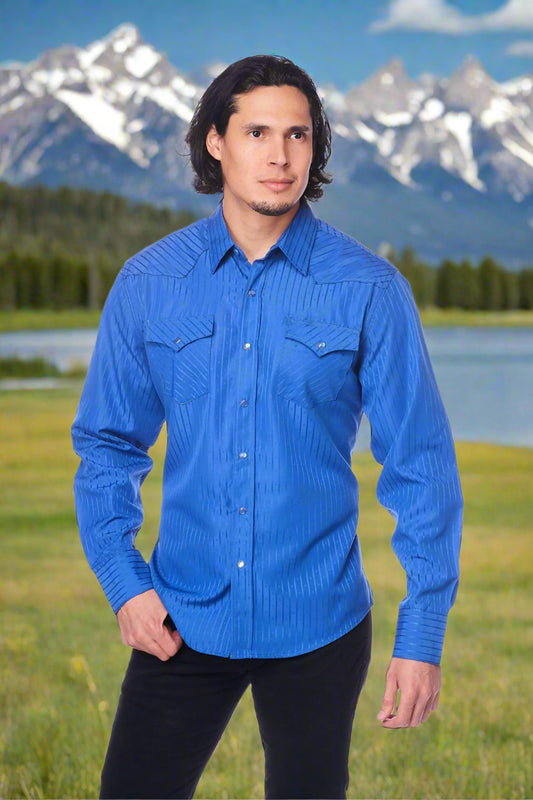 Tone on Tone Western Cowboy Shirt