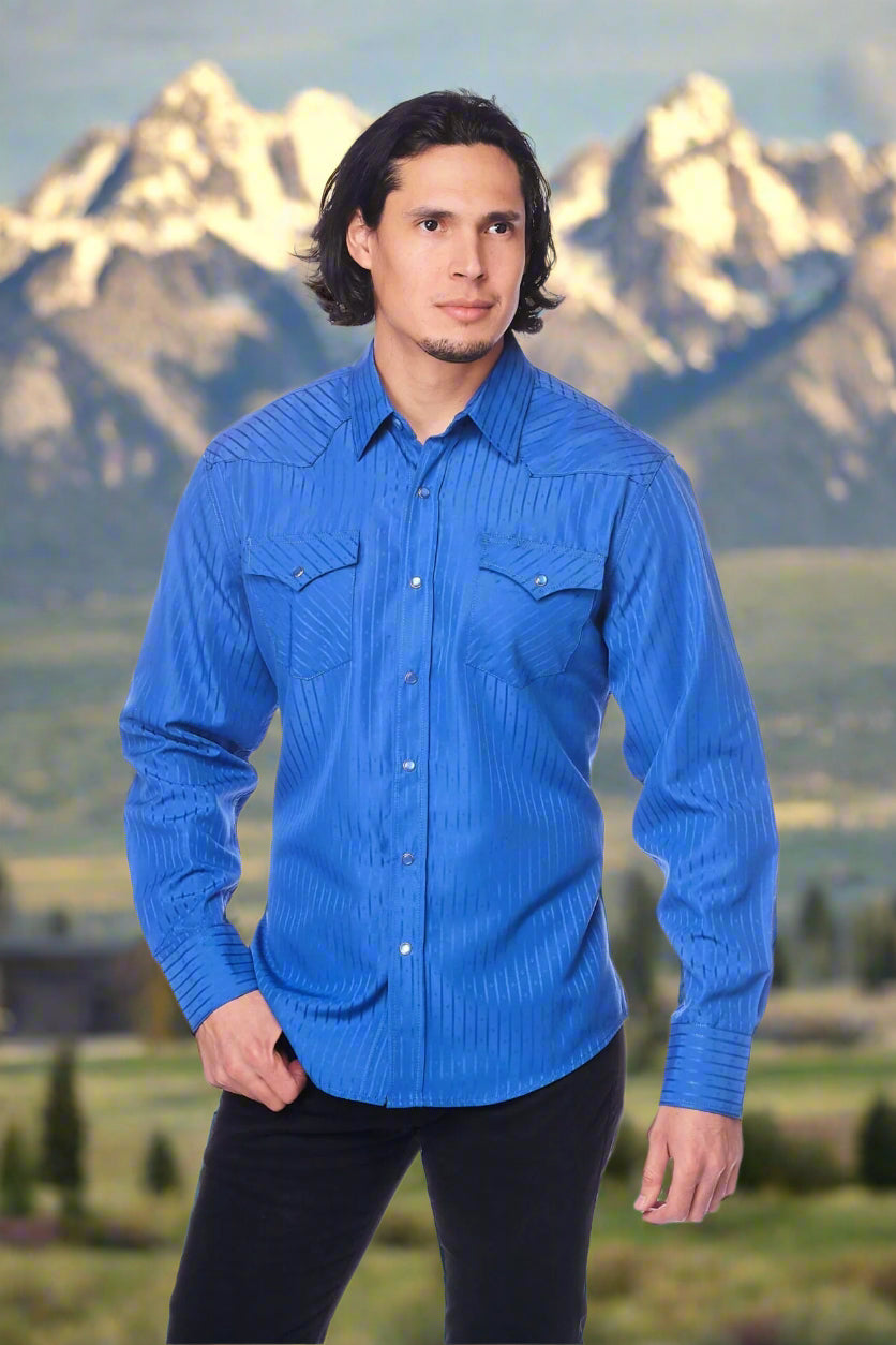 Tone on Tone Western Cowboy Shirt