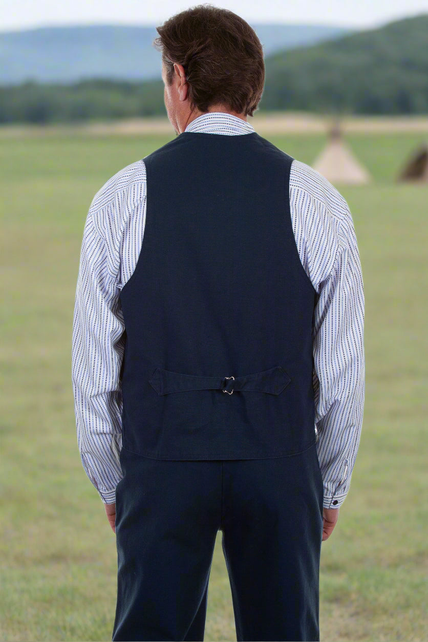 Durable 100% Cotton Canvas Navy Blue Vest