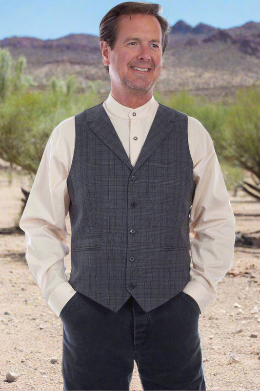 19th Century Style Plaid Vest