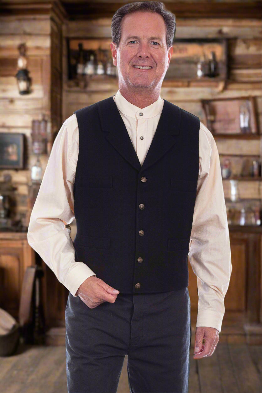 Wool Blend Banker's Vest
