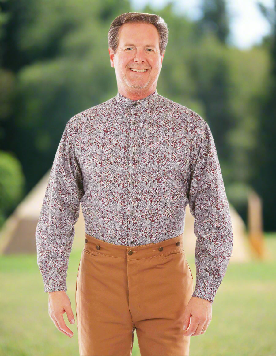 Paisley Print Retro Western Shirt