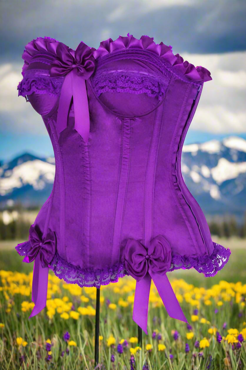 Satin Steel Boned Corset