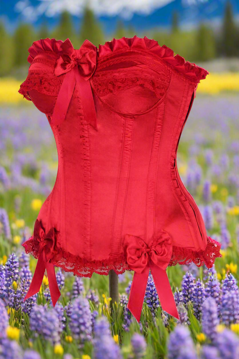 Satin Steel Boned Corset
