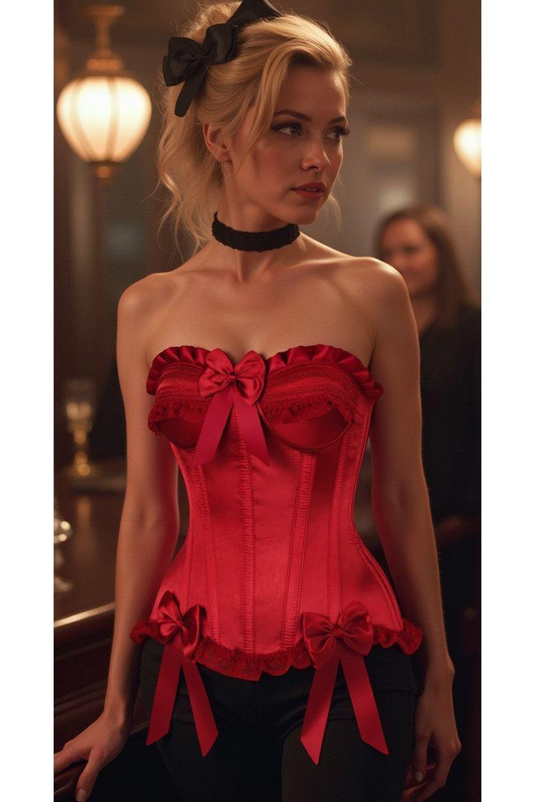 Satin Steel Boned Corset