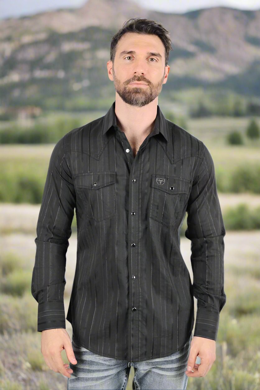 Mens Western Long Sleeve Shirt by Platini