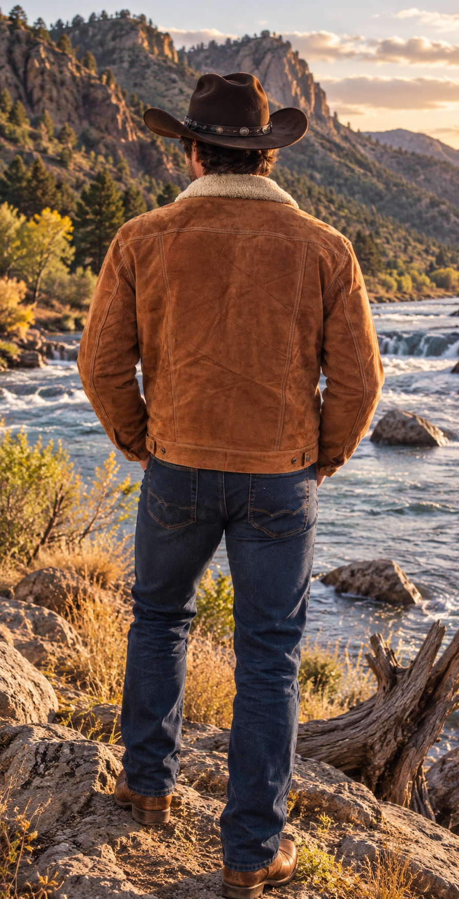 Rugged Leather Coat
