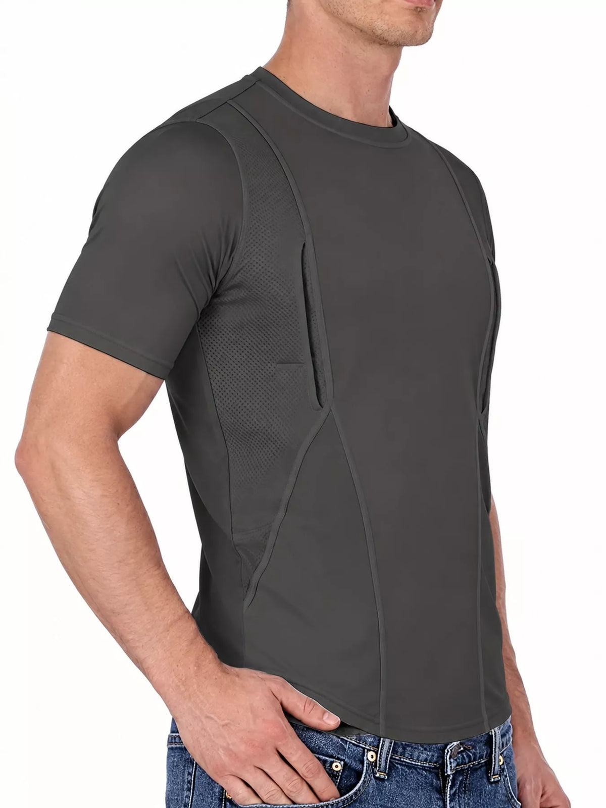 Men's Full Size Short Sleeve Active T-Shirt Plus Size