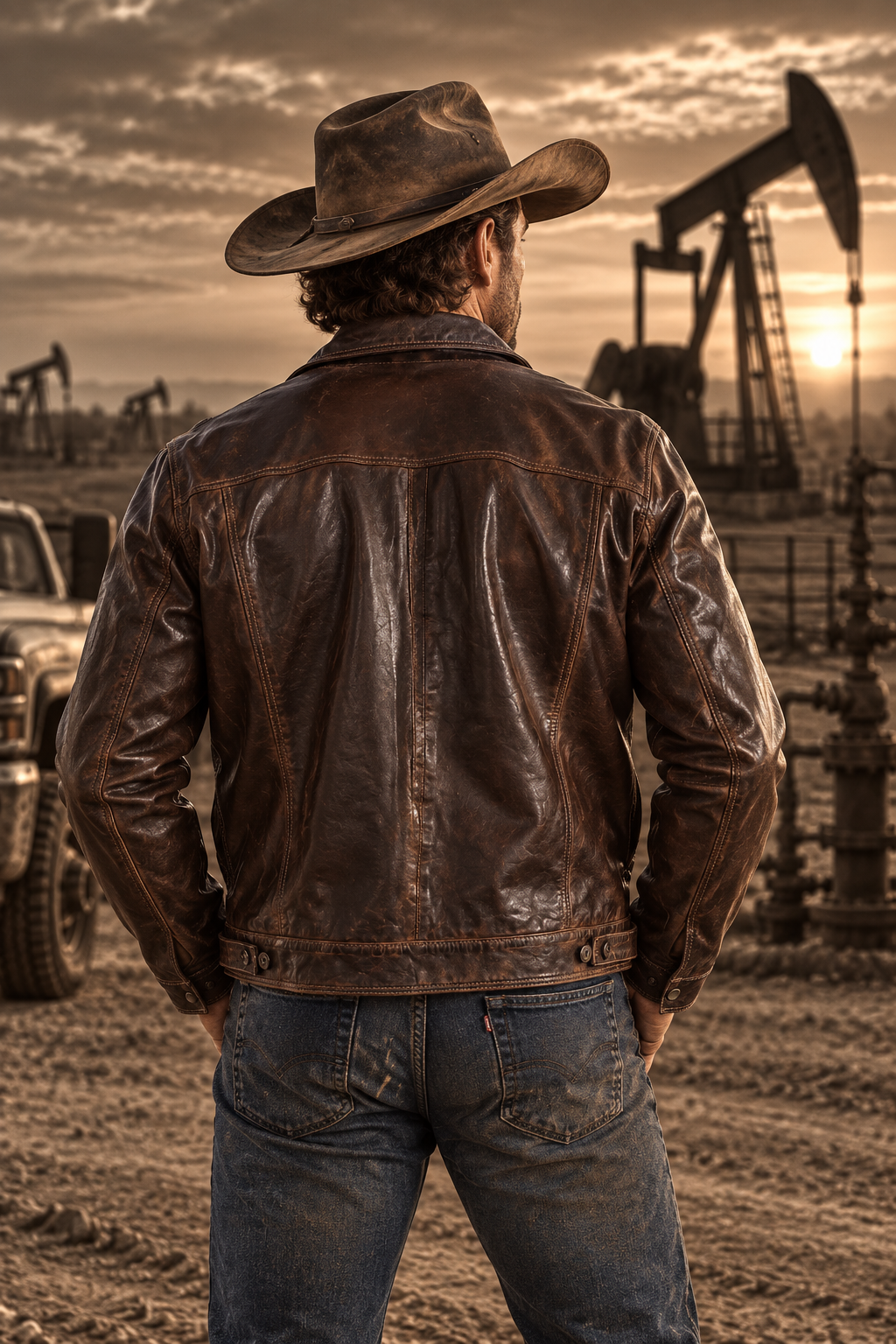 Washed Lambskin Tan Jean Jacket