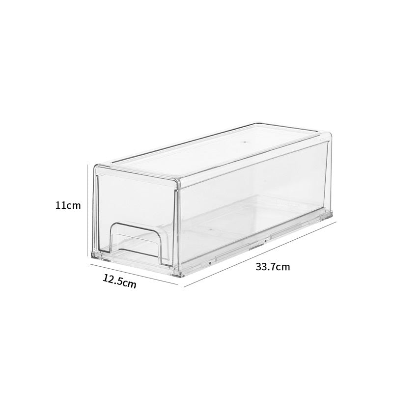 Refrigerator Fresh Keeping Storage Boxes Transparent S 1PC