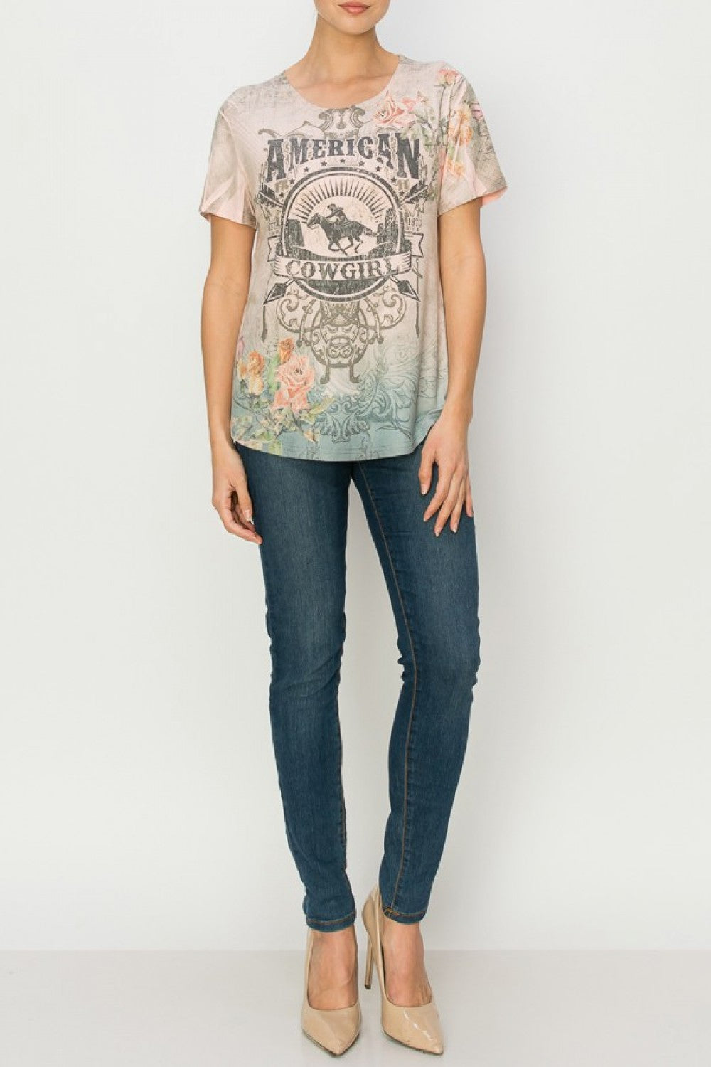 American Cowgirl Short Sleeve Top