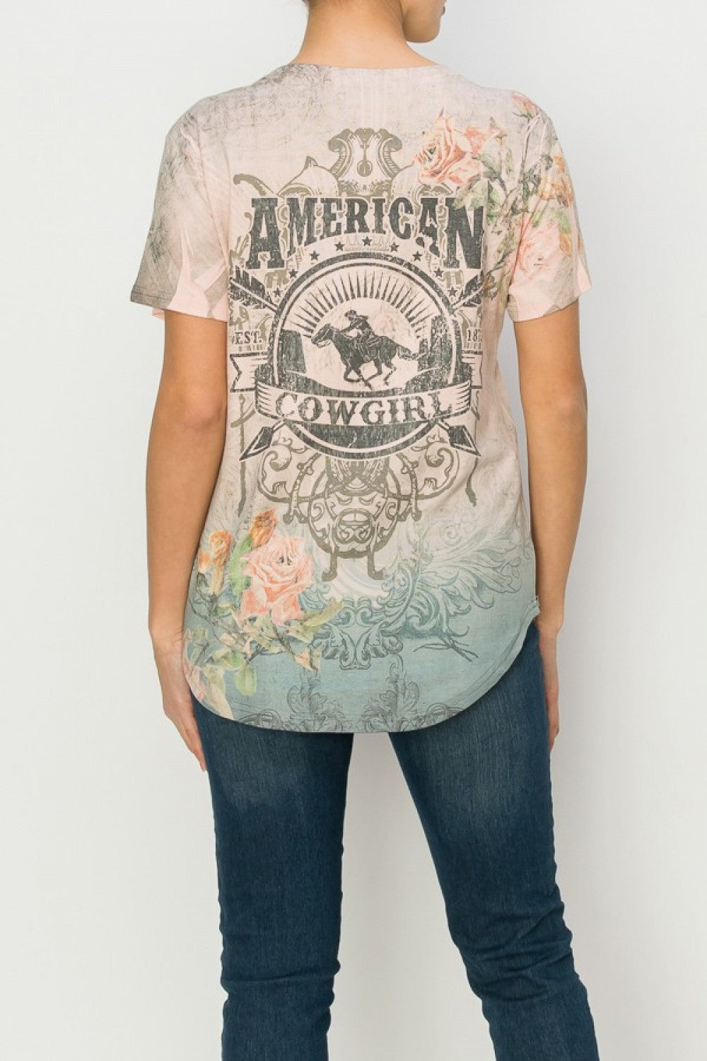 American Cowgirl Short Sleeve Top