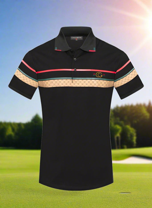 Calvetti Polo Golf Shirt for Men in Size M, L, XL, 2XL