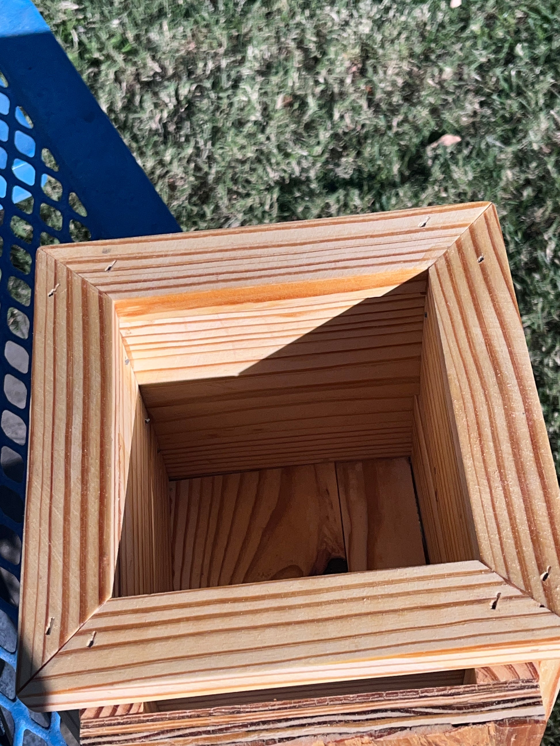 Handcrafted Small Planter Featuring a French Cleat Mounting System