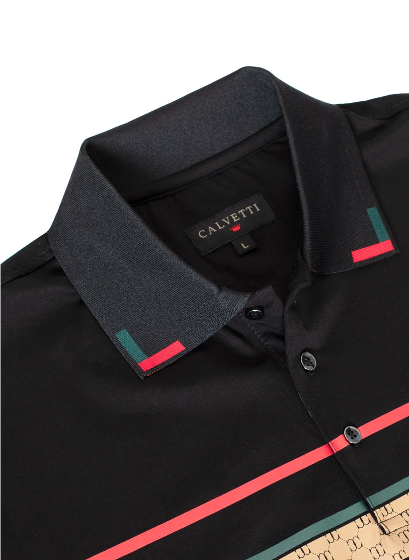 Calvetti Polo Golf Shirt for Men in Size M, L, XL, 2XL