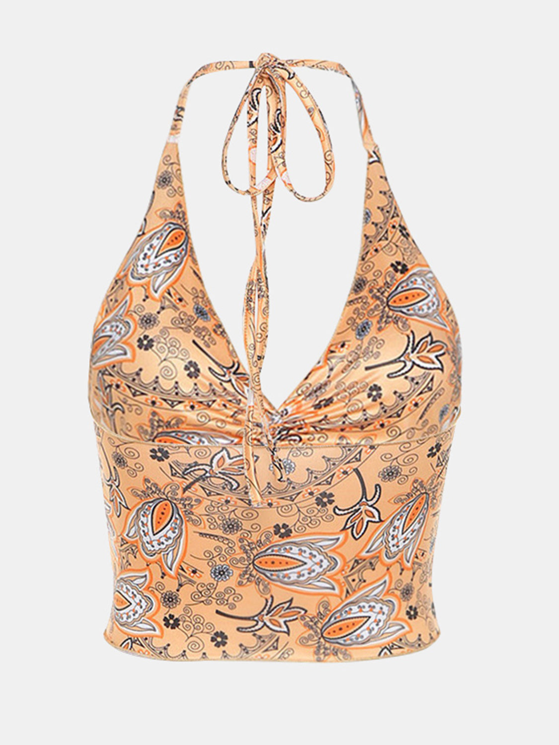 Printed Halter Neck Cami in Size S, M, L