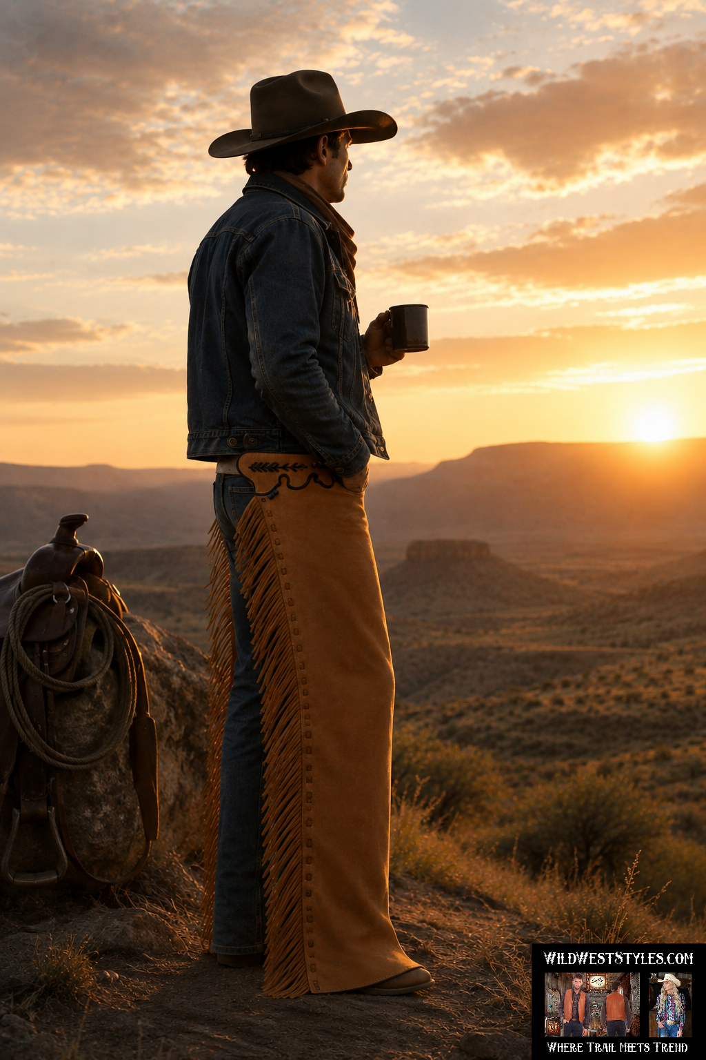Shotgun Chaps with Fringe