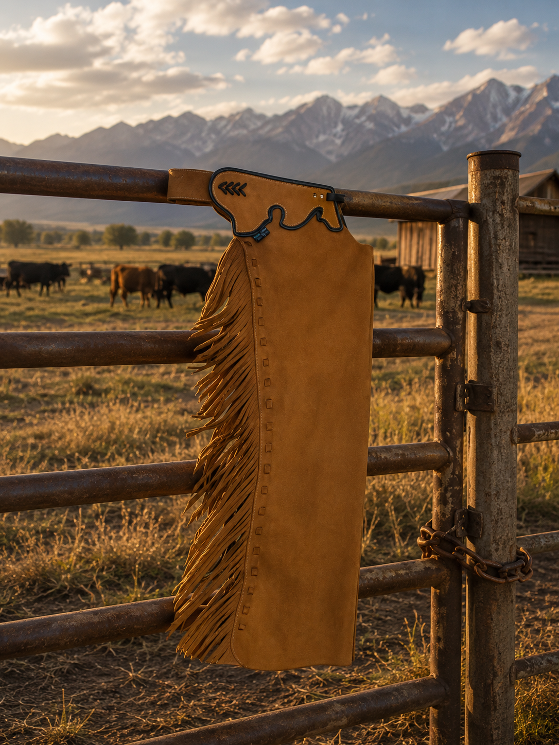 Shotgun Chaps with Fringe