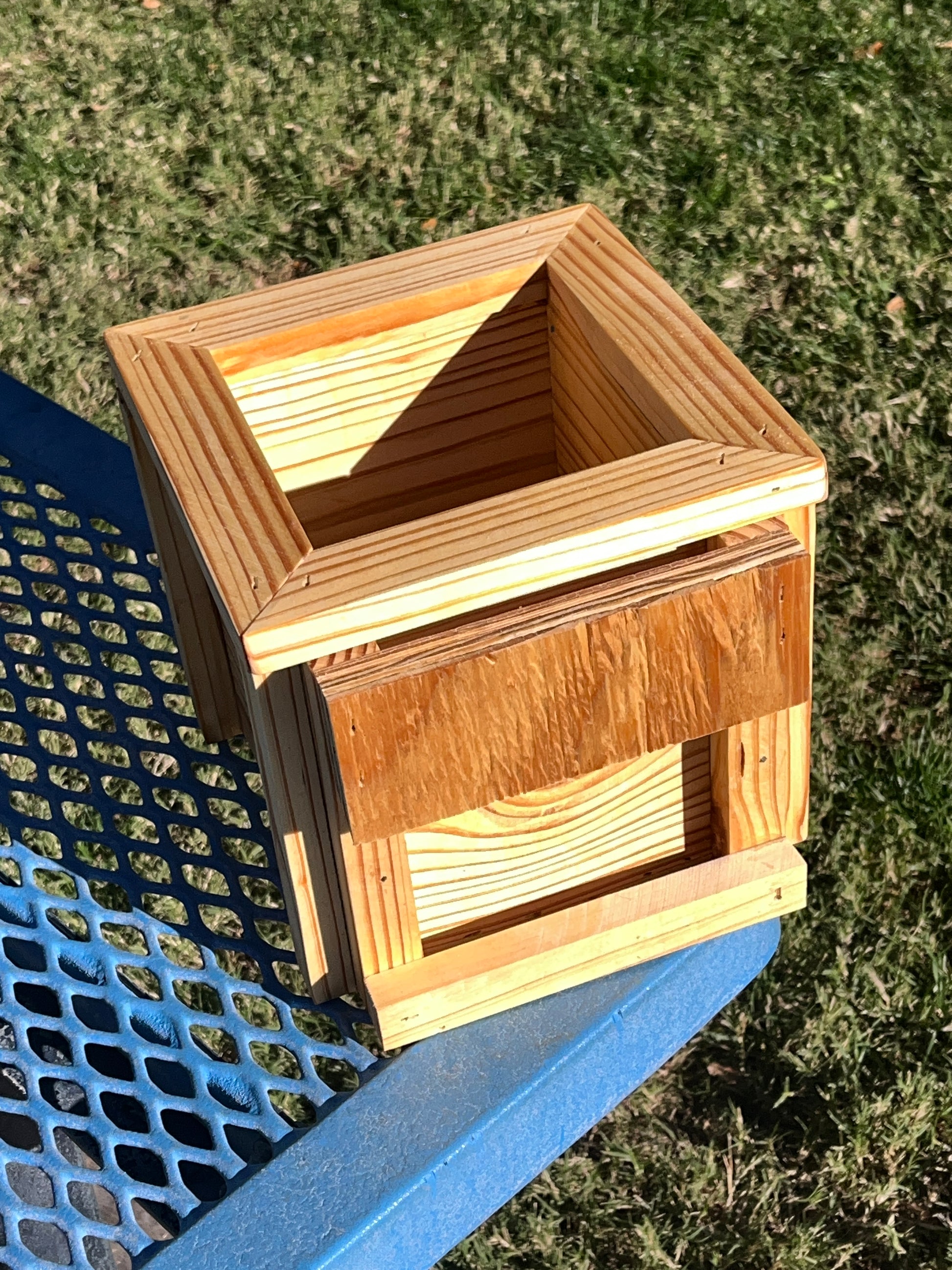 Handcrafted Small Planter Featuring a French Cleat Mounting System