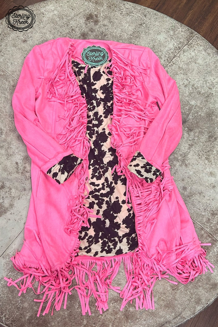 Pink Scottsdale Suede Jacket