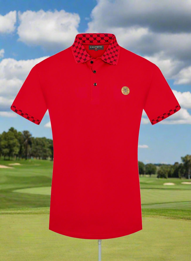 Calvetti Polo Golf Shirt for Men in Size M, L, XL, 2XL