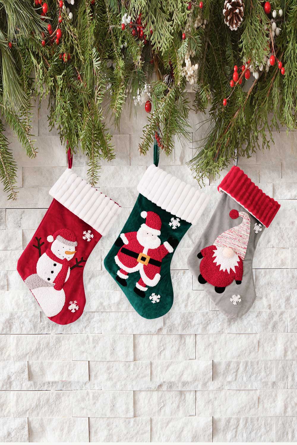 3-Pack Christmas Stocking Ornaments