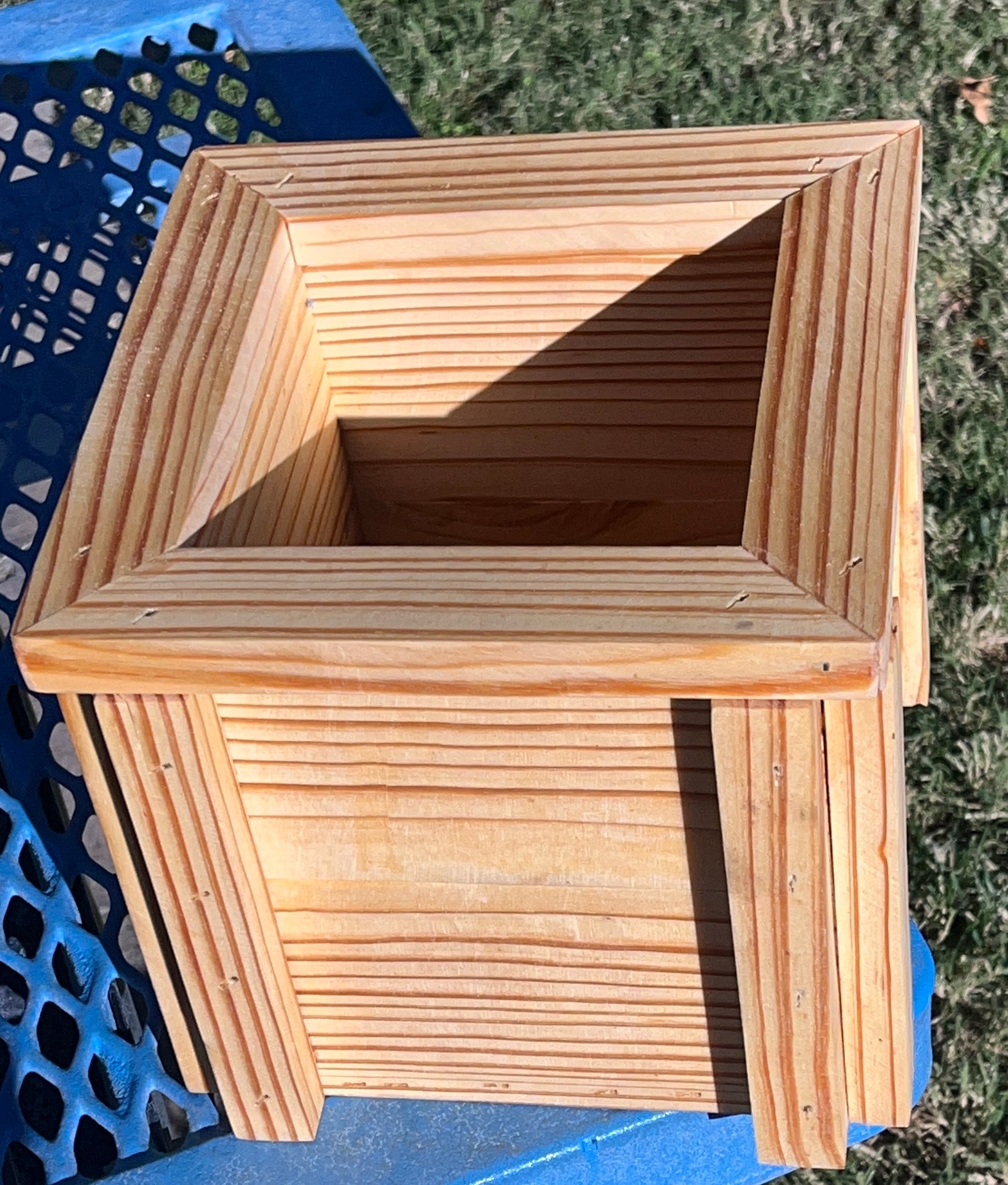 Handcrafted Small Planter Featuring a French Cleat Mounting System