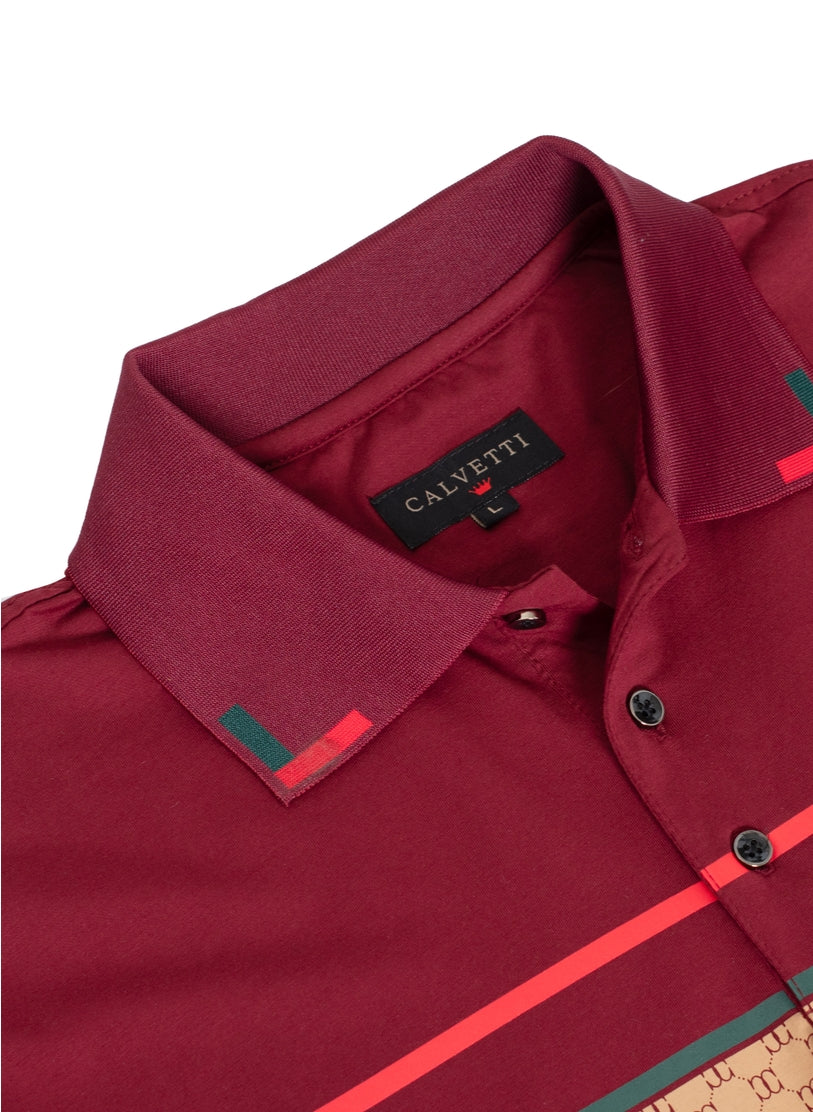 Calvetti Polo Golf Shirt for Men in Size M, L, XL, 2XL