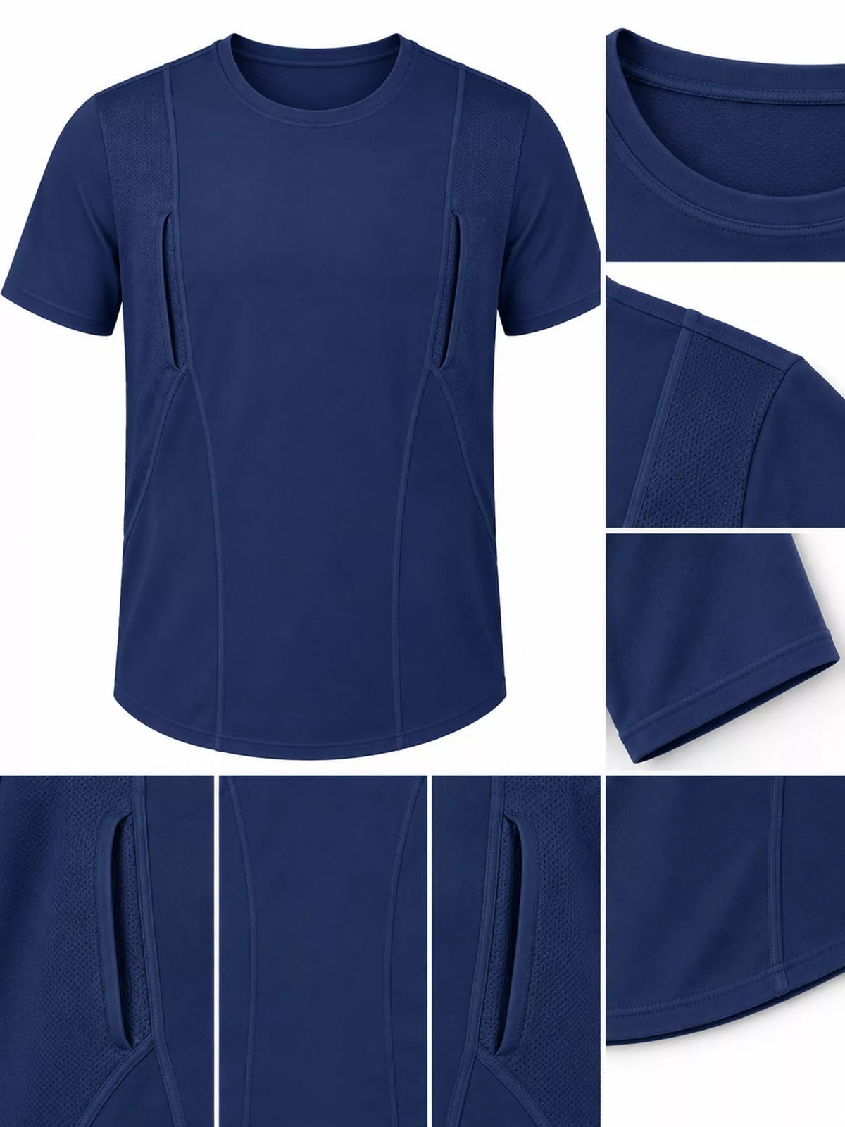 Men's Full Size Short Sleeve Active T-Shirt Plus Size