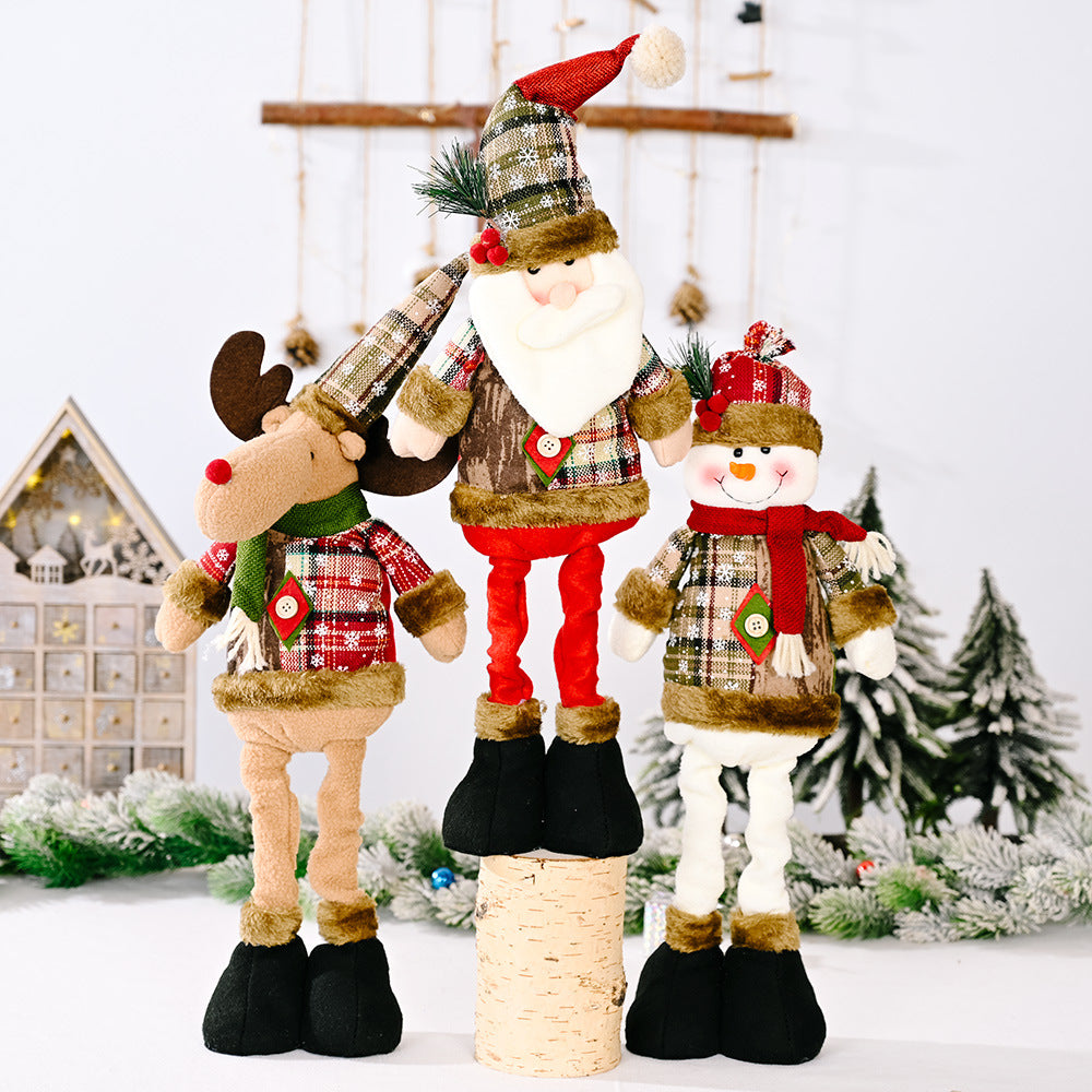 Christmas Telescopic Leg Doll